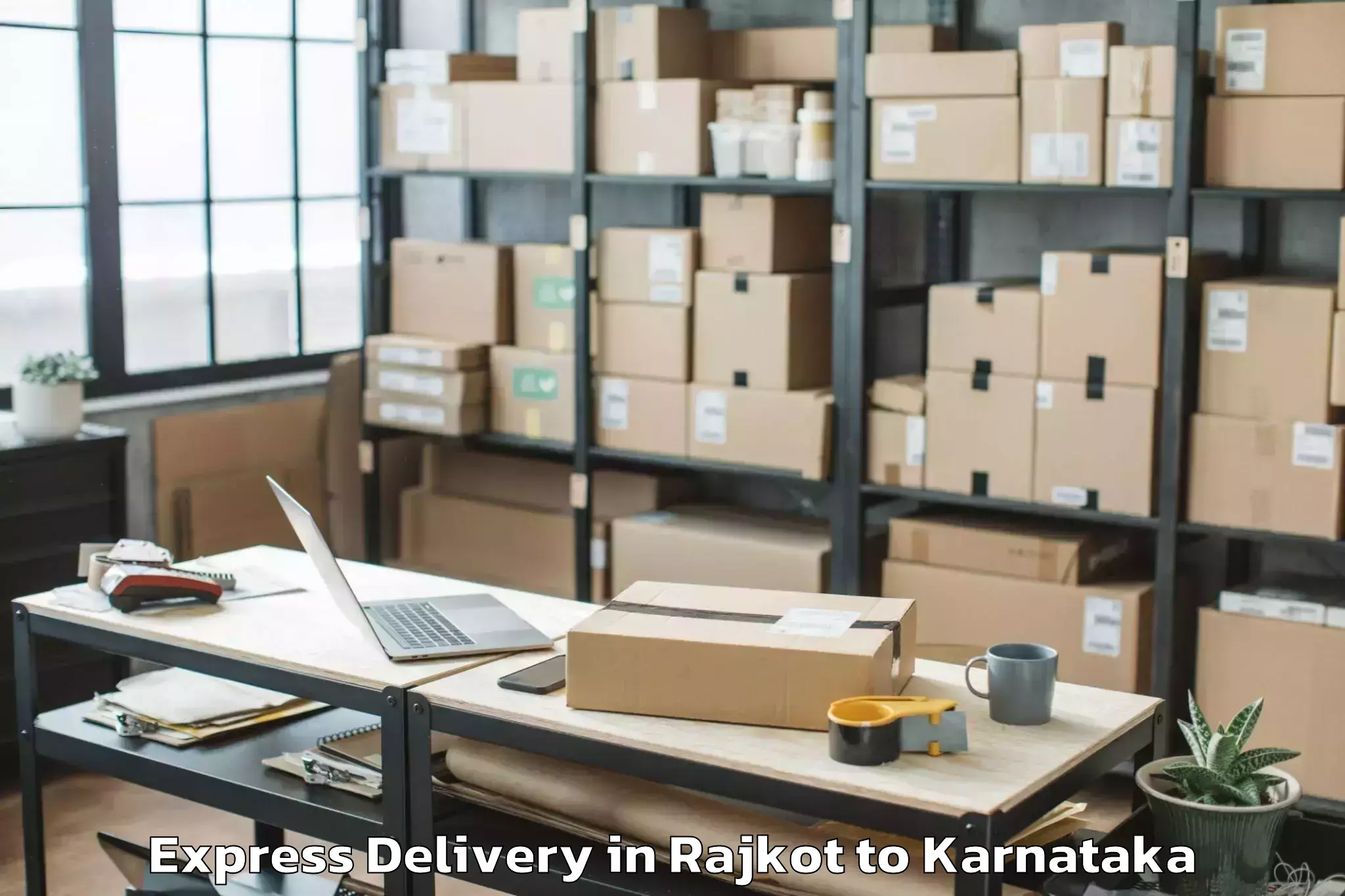 Get Rajkot to Hagaribommanahalli Express Delivery